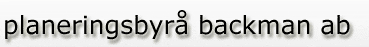 Planeringsbyr� Backman Suunnittelutoimisto Backman